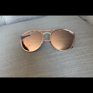 Quay Rose Gold Sunglasses